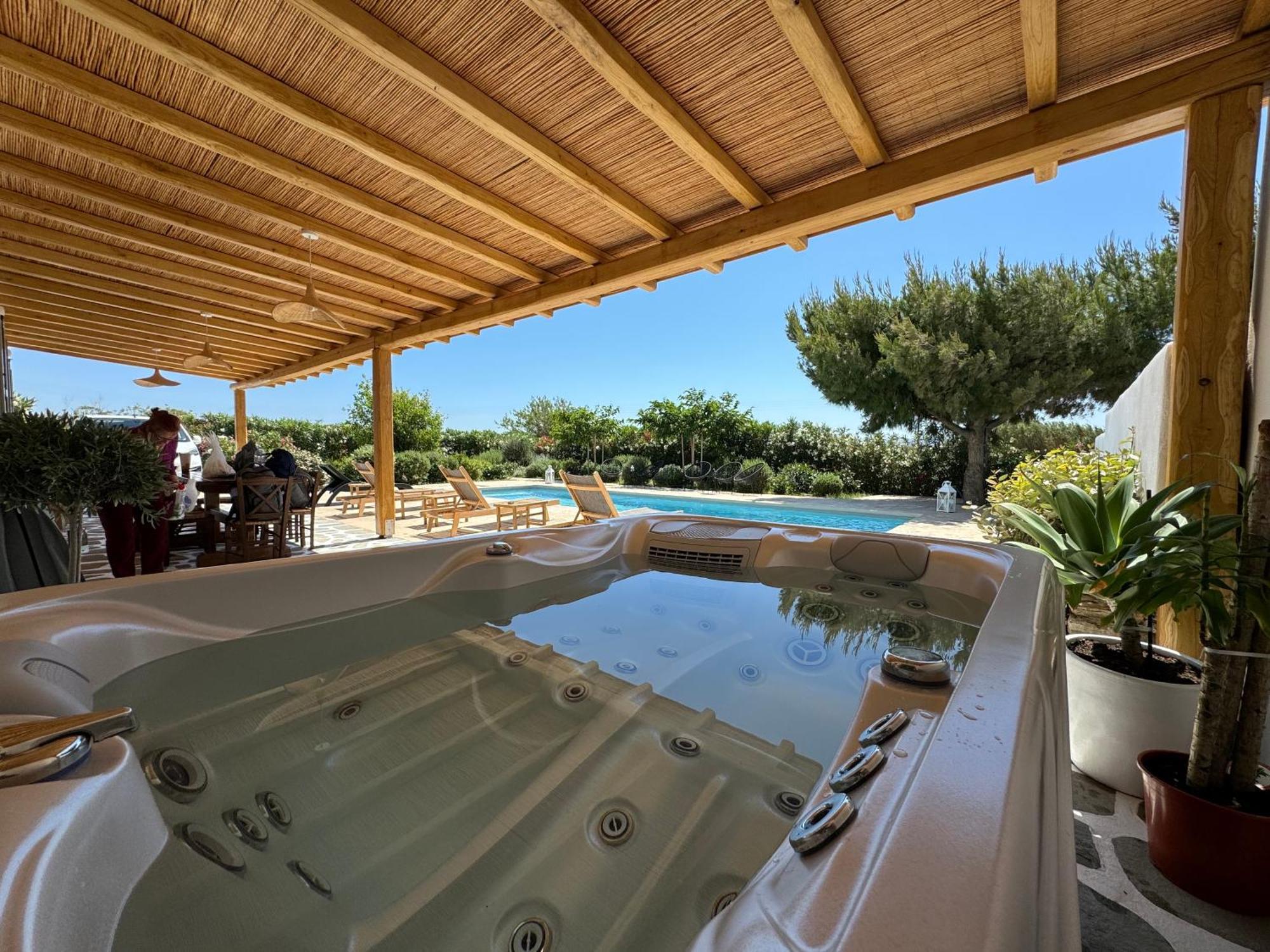 White Pearl Villa Naxos With Private Swimming Pool Naxos City Ngoại thất bức ảnh
